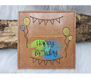 2€ ZUSATZTÜRCHEN 5. Dezember - Stickserie - 10 Geld- oder Gutscheinkartenhülle Vol. 3